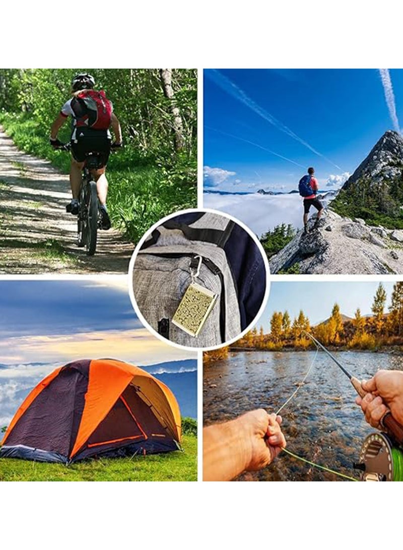 منفضة محمولة مع غطاء، منفضة جيب، سلسلة مفاتيح، مزيل العرق، حاوية رماد معدنية خفيفة الوزن مانعة للتسرب، سلة مهملات صغيرة للسفر في الهواء الطلق واستخدام التخييم (فضي) - Image 3